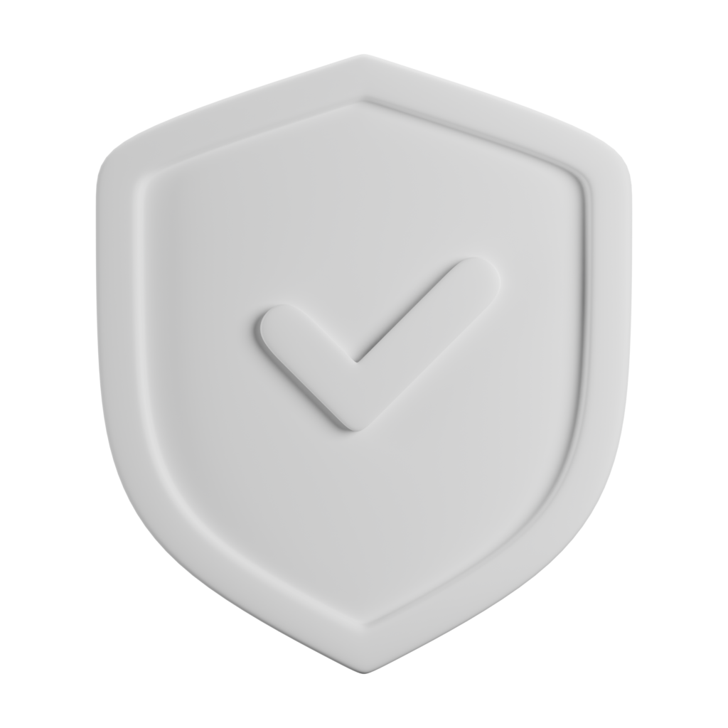 shield front clay 3d icon